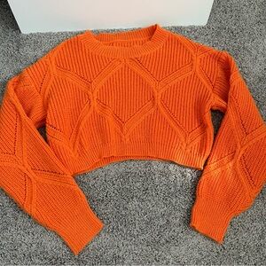 Orange Knit Sweater